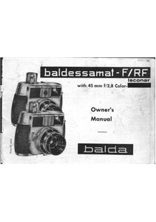 Balda Baldessamat F manual. Camera Instructions.